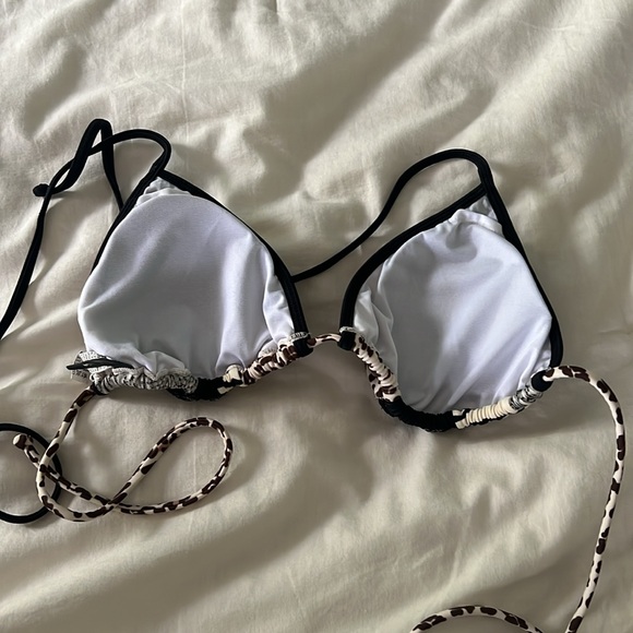 Guess leopard, zebra, sequin bikini top - Picture 3 of 3